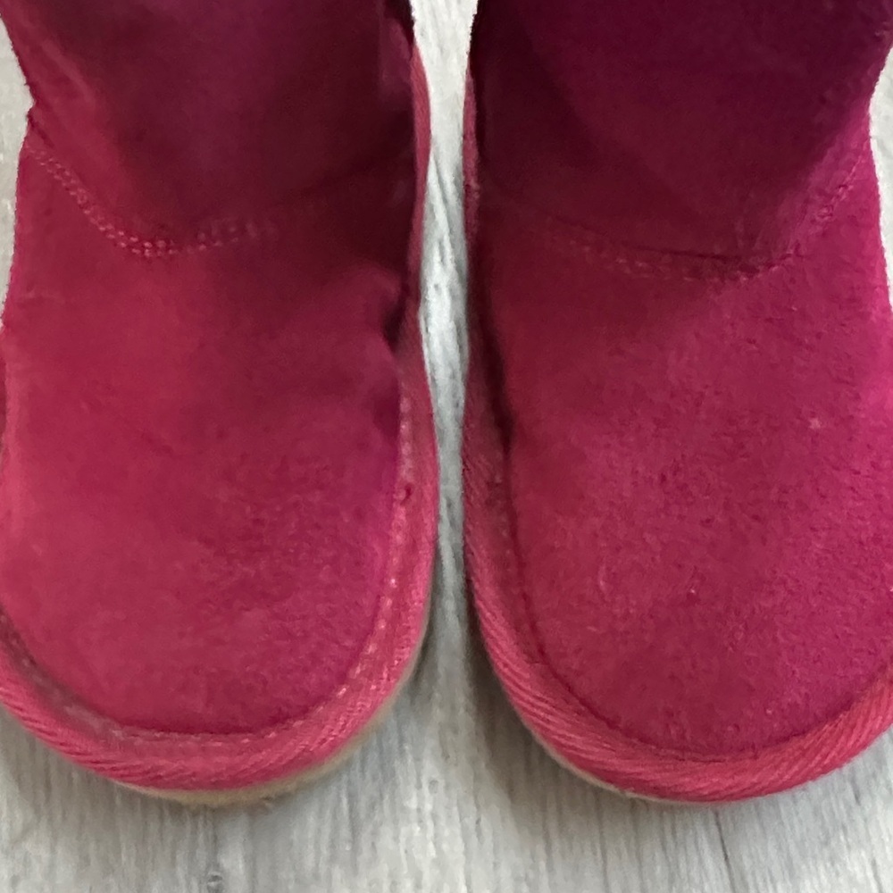 Children’s Place Pink Suede Boots girls size 7 - Picture 4 of 8